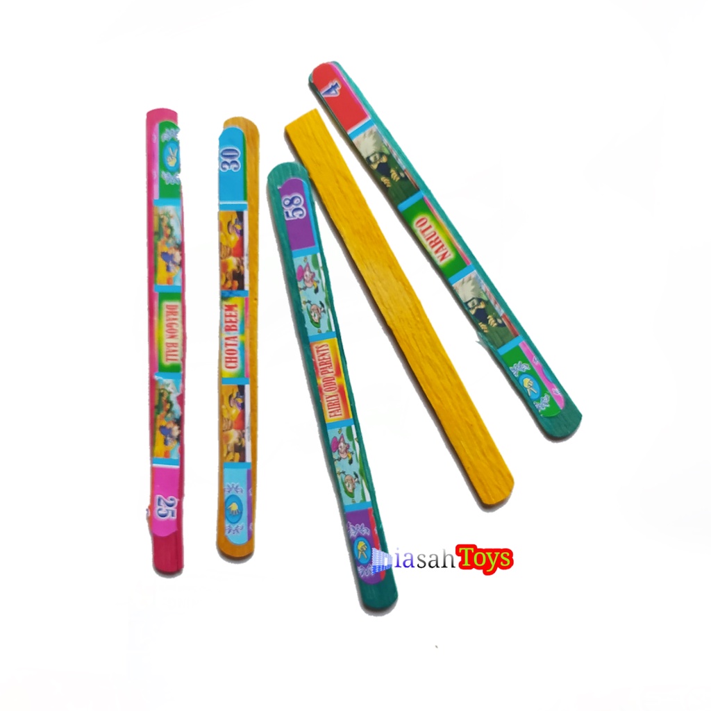 PEMBELIAN MINIMAL 15RIBU  Mainan Anak stik stiker gambar Upin Ipin karakter campur