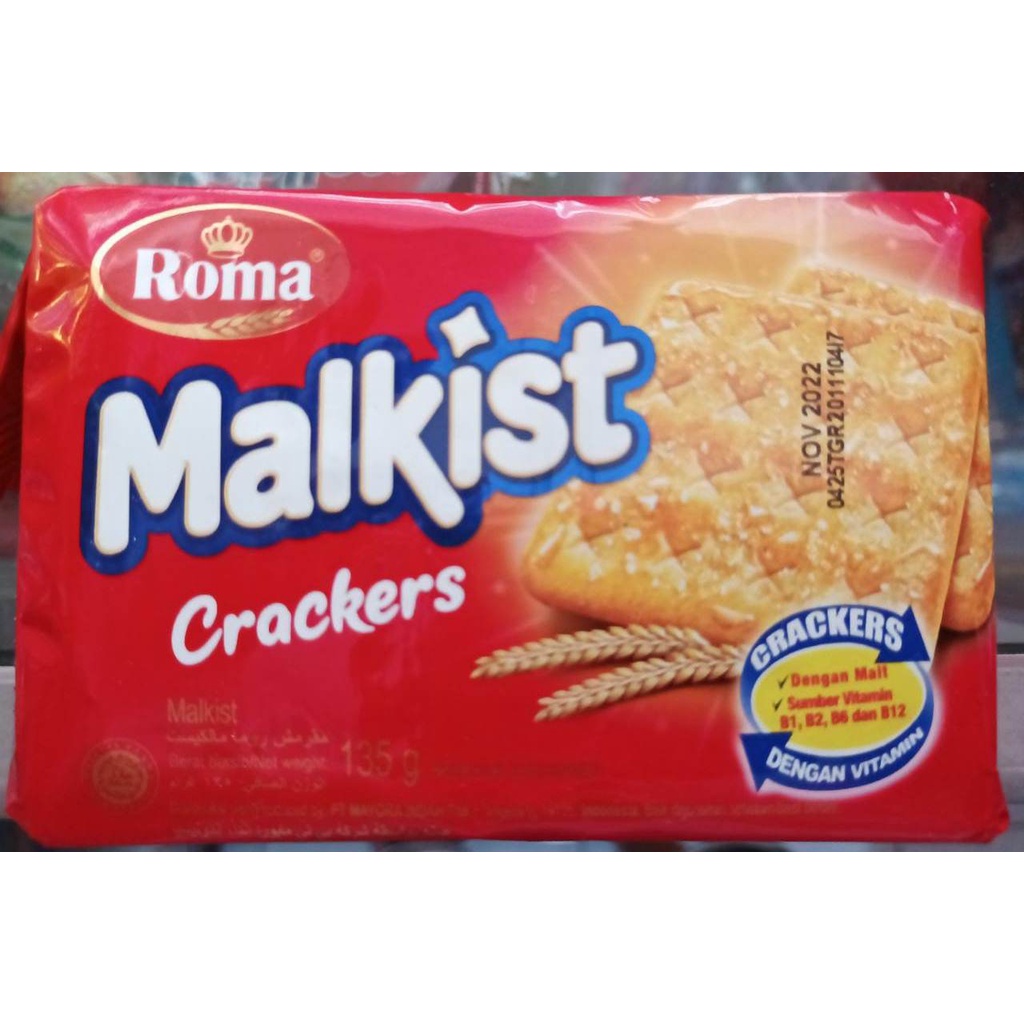 

Biskuit Roma Malkist Crackers 135 gr