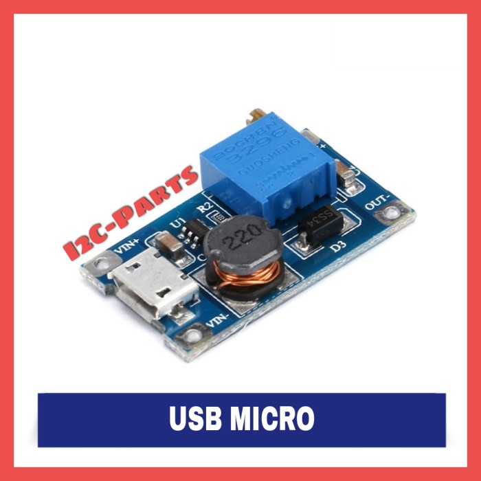 MT3608 DC-DC Step Up Boost Module Converter USB Micro MT 3608 2A