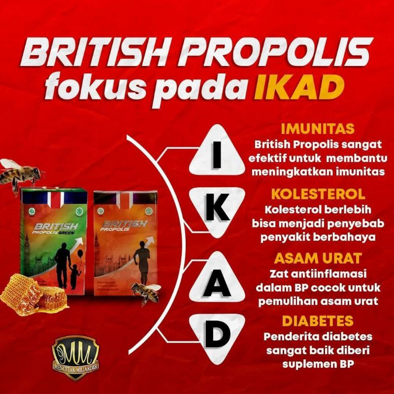 British Propolis - Propolis British Asli Original 100% Untuk Dewasa dan Anak Kids Terlaris