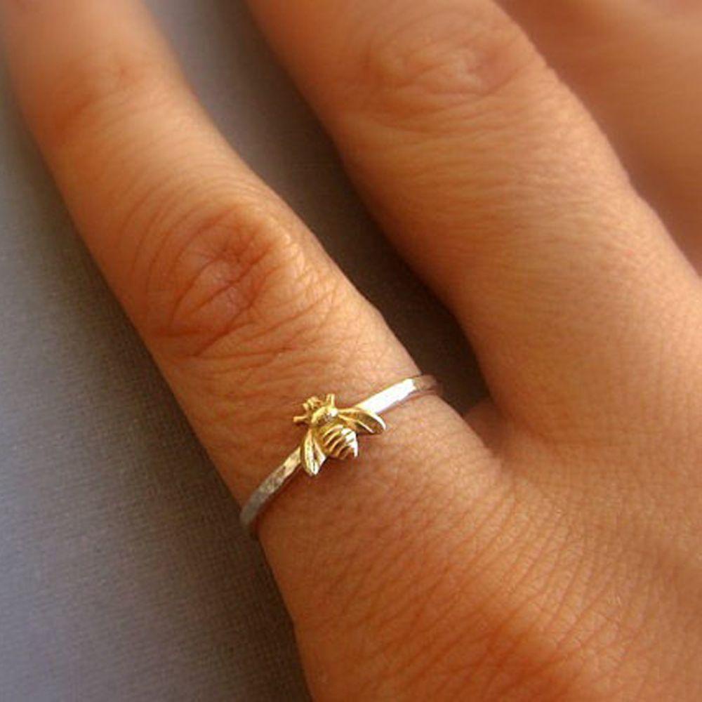 Lily Bee Finger Cincin Wanita Lady Cute Charm Pesona Perhiasan