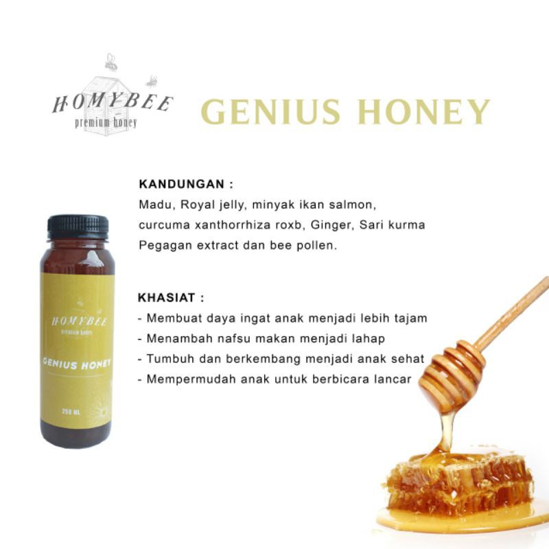 

HOMYBEE GENIUS HONEY untuk anak anak