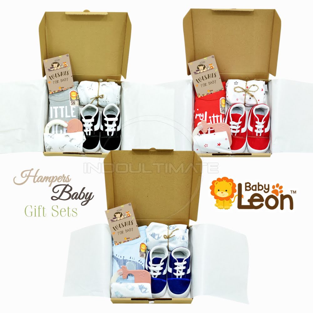 5in1 BABY LEON Set Kado Lahiran Bayi Baby Hampers Lahiran HPR-01 Bayi Perlengkapan Bayi Baby Gift