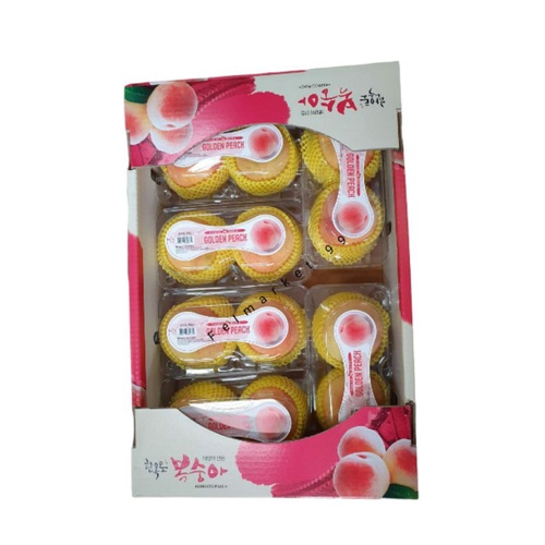 

Peach white korea jumbo manis | buah peach original korea 2 pcs | pack