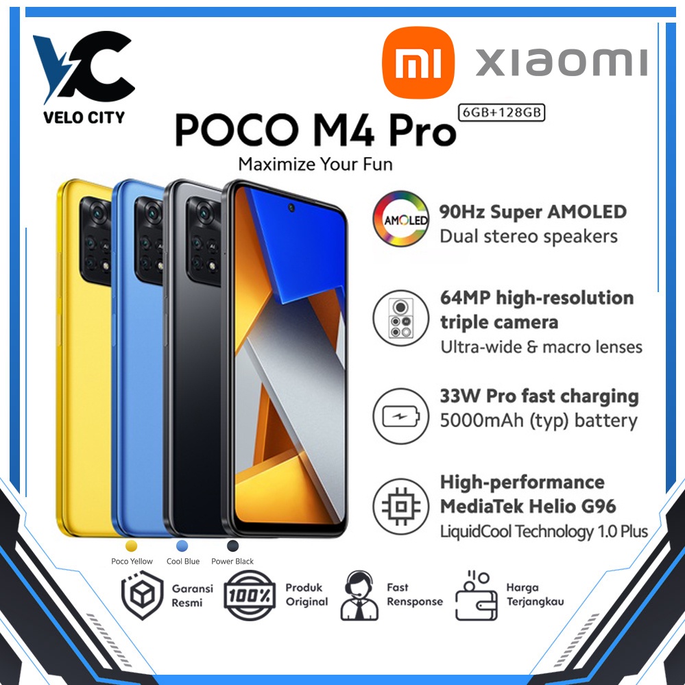 Xiaomi Poco M4 Pro 6/128 Gb l  8/256 Gb Garansi Resmi Xiaomi Indonesia/ TAM-0
