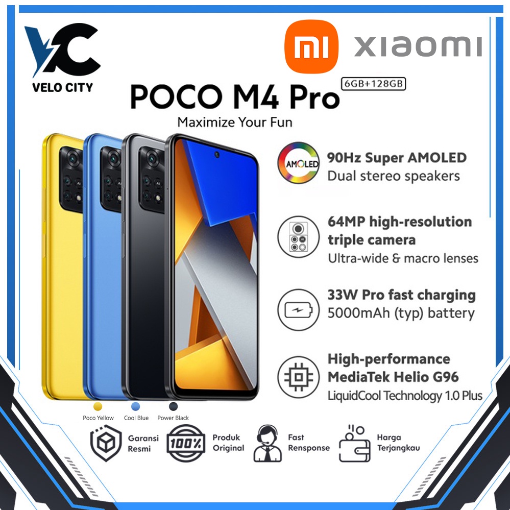 Xiaomi Poco M4 Pro 6/128 Gb l  8/256 Gb Garansi Resmi Xiaomi Indo/ TAM