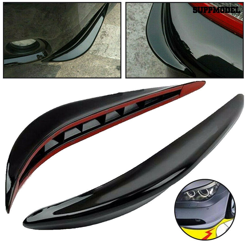 Car 2Pcs Strip Pelindung Sudut Bumper Depan / Belakang Mobil Anti Gores