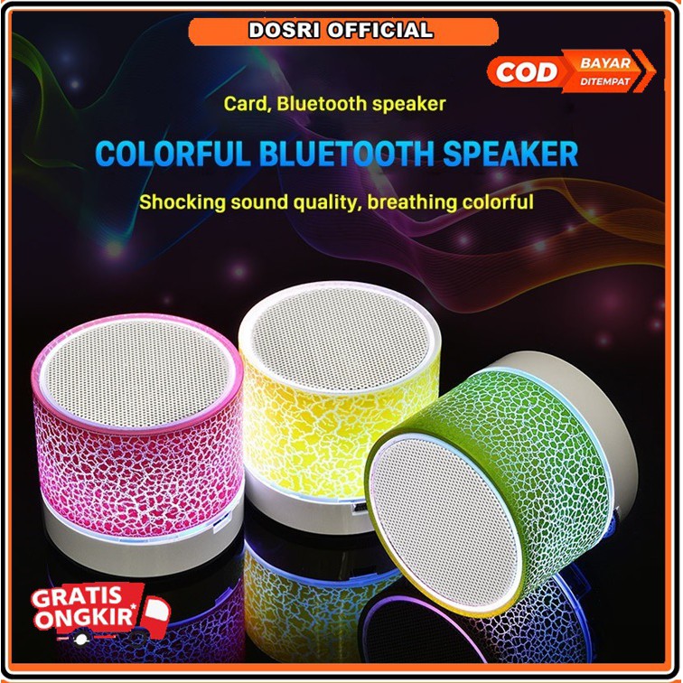 [NEW] Speaker Bluetooth S10 Motif Retak Crack Effect Speaker Portable Mini