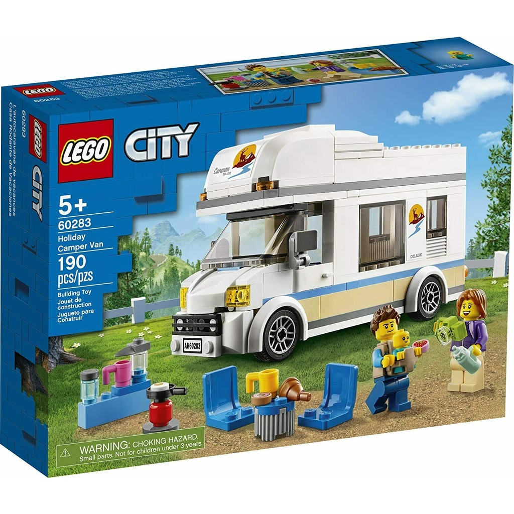 LEGO City - 60283 Holiday Camper Van Set Building Kid Toy Motorcar Speed Town Picnic Vacation Transp