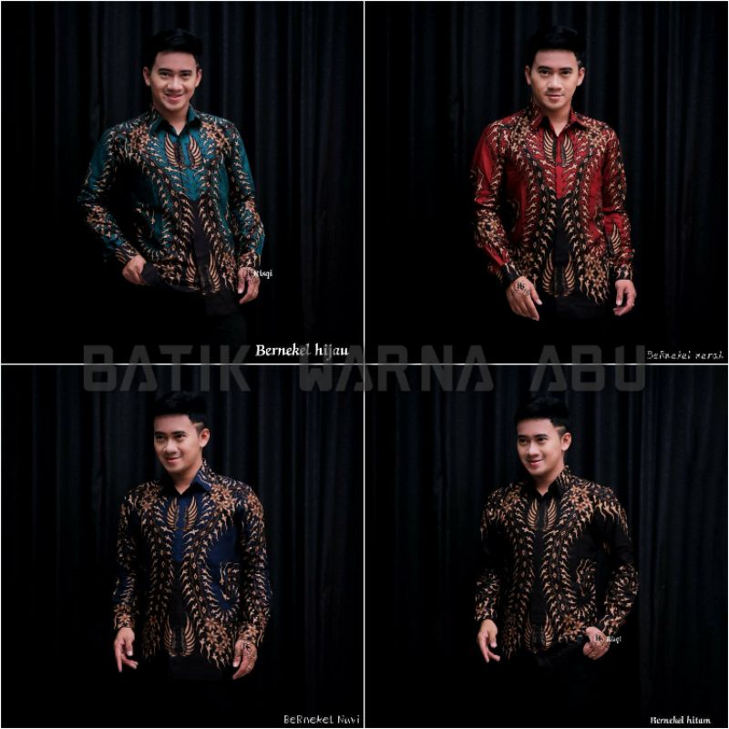KEMEJA BATIK MOTIF BARNEKEL WARNA KEMEJA PRIA LENGAN PANJANG Bisa seragam BATIK PRIA ATASAN PRIA
