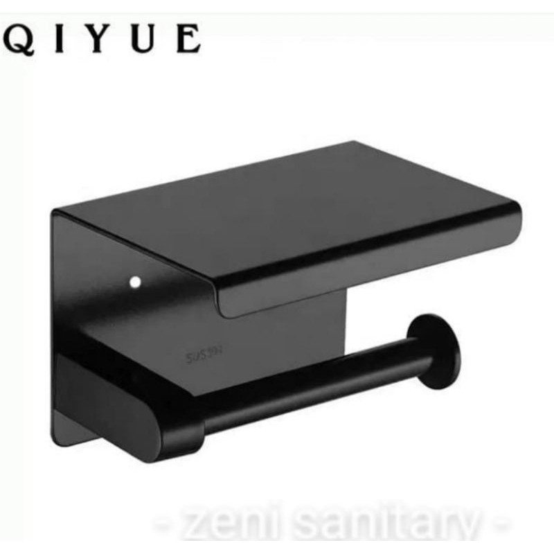 tempat tissue Roll tatakan hp Stanliss hitam
