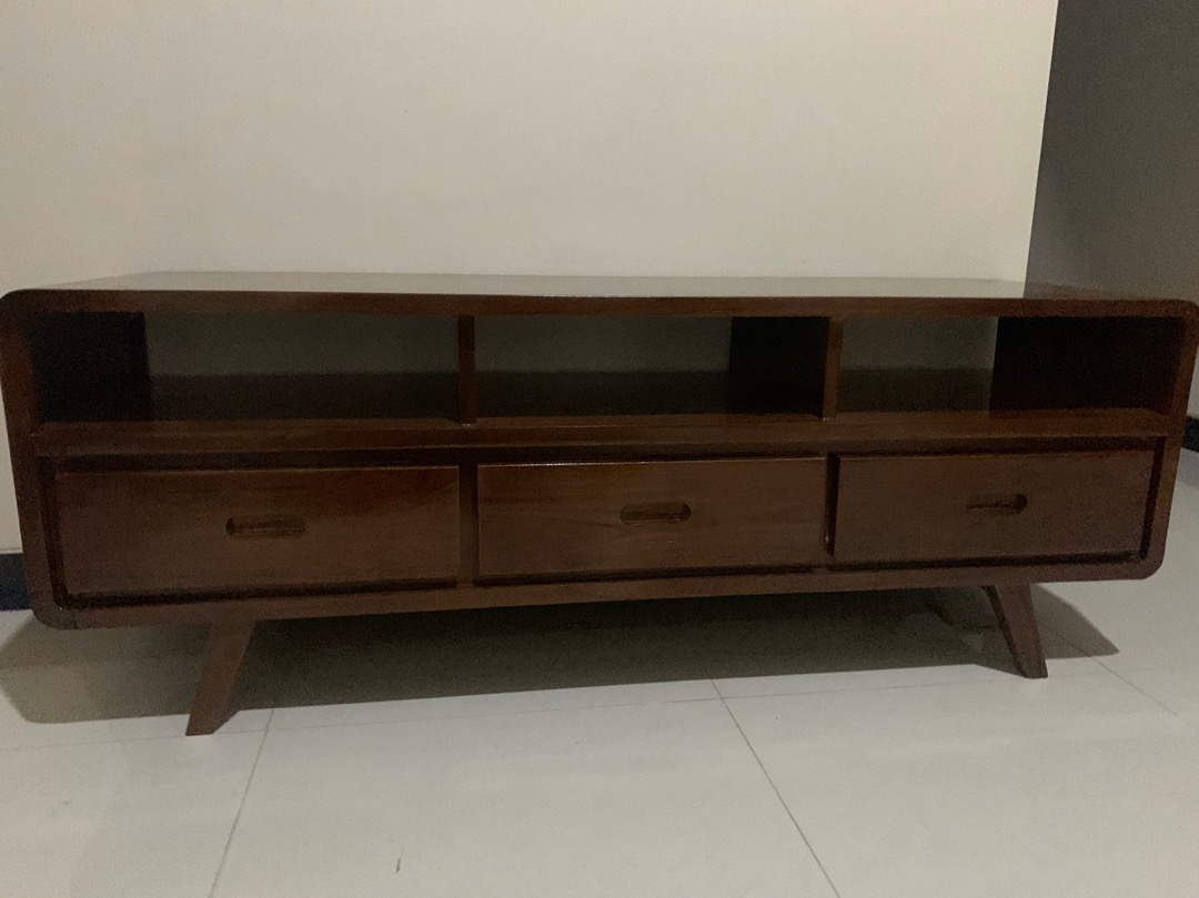 Bufet Tv Retro Minimalis Jati Mebel Jepara