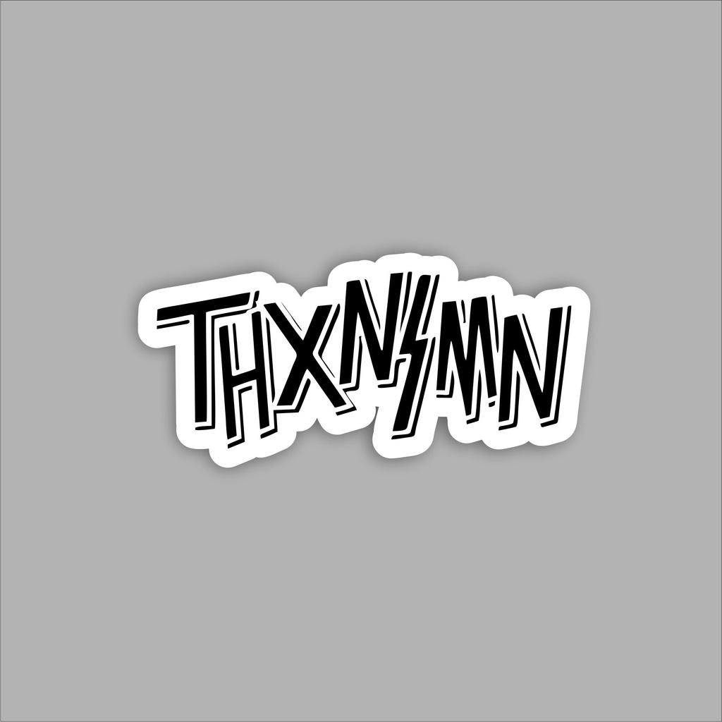 

Stiker Sticker Case thankinsom Black White Phone Logo Brand Skate Surf Band Aesthetic Termurah Pop Art Clothing Basic Daily Tumblr Laptop HP Casing Striping Tempel Label Merk Dinding Graftac Vinyl High Quality decal