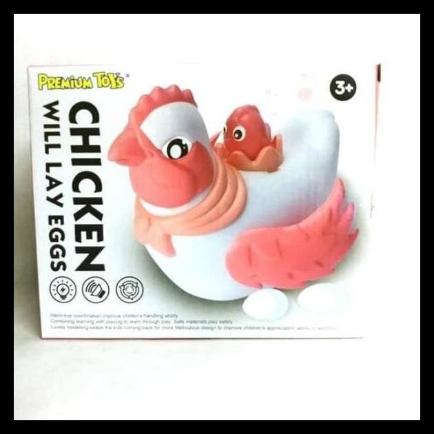 Chicken Will Lay Eggs Mainan Ayam Bertelur Bump And Go Musik Lucu Shopee Indonesia