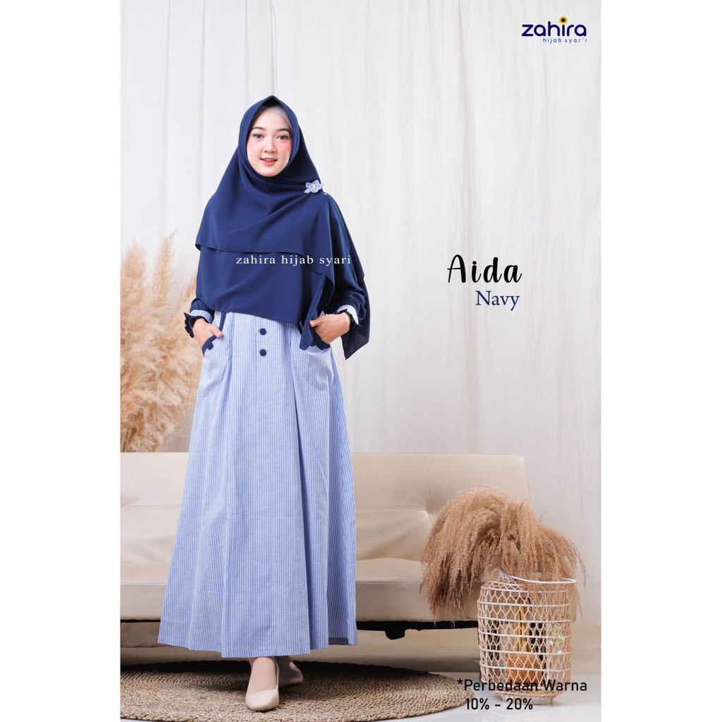 Pre Order Set Aida Original Zahira Hijab Syar`i