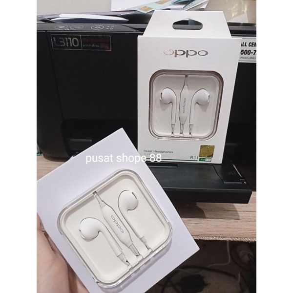 Headset Oppo R11 Original 100% Earphone Handsfree Oppo R11 original