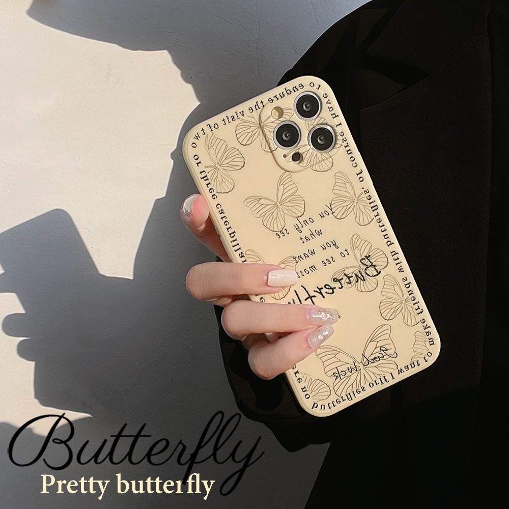 Soft Case Motif Kupu-Kupu Untuk Realme C35 C31 C21Y C25Y C12 C25S C11 C20 C21 8 8Pro C3 5I 6I 7I 6 5 Butterfly