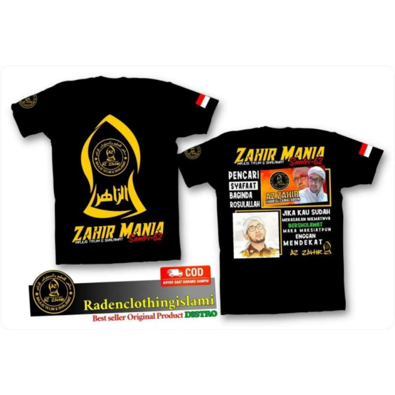 KAOS AZ ZAHIR SHOLAWAT TSHIRT DAKWAH ORIGINAL DISTRO