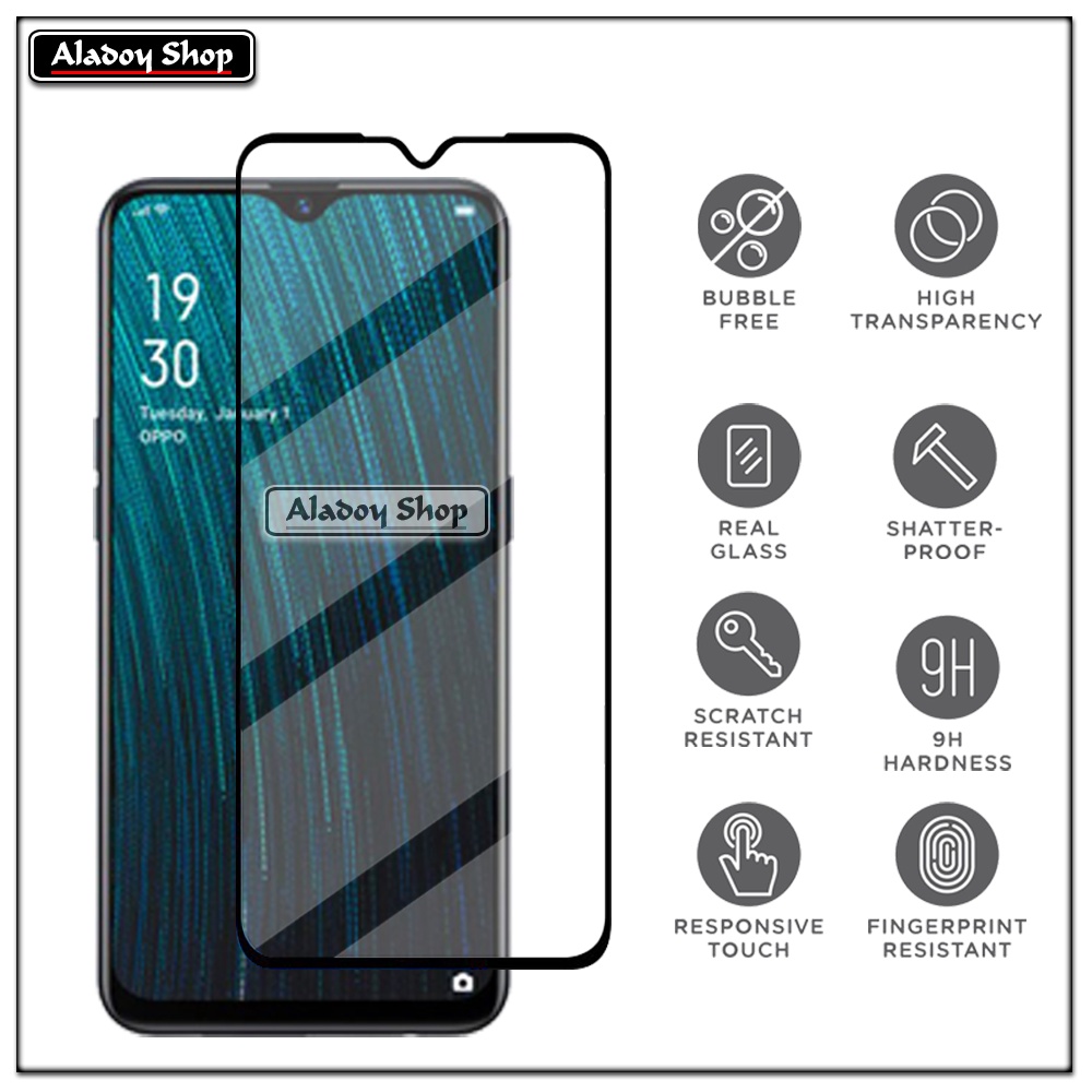 Case Oppo A5S Armor Fushion Transparent Casing + Tempered Glass Full Layar dan Skin Carbon