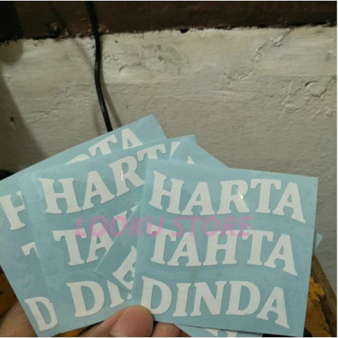 stiker nama lucu harta tahta wanita stiker helm stiker laptop lucu