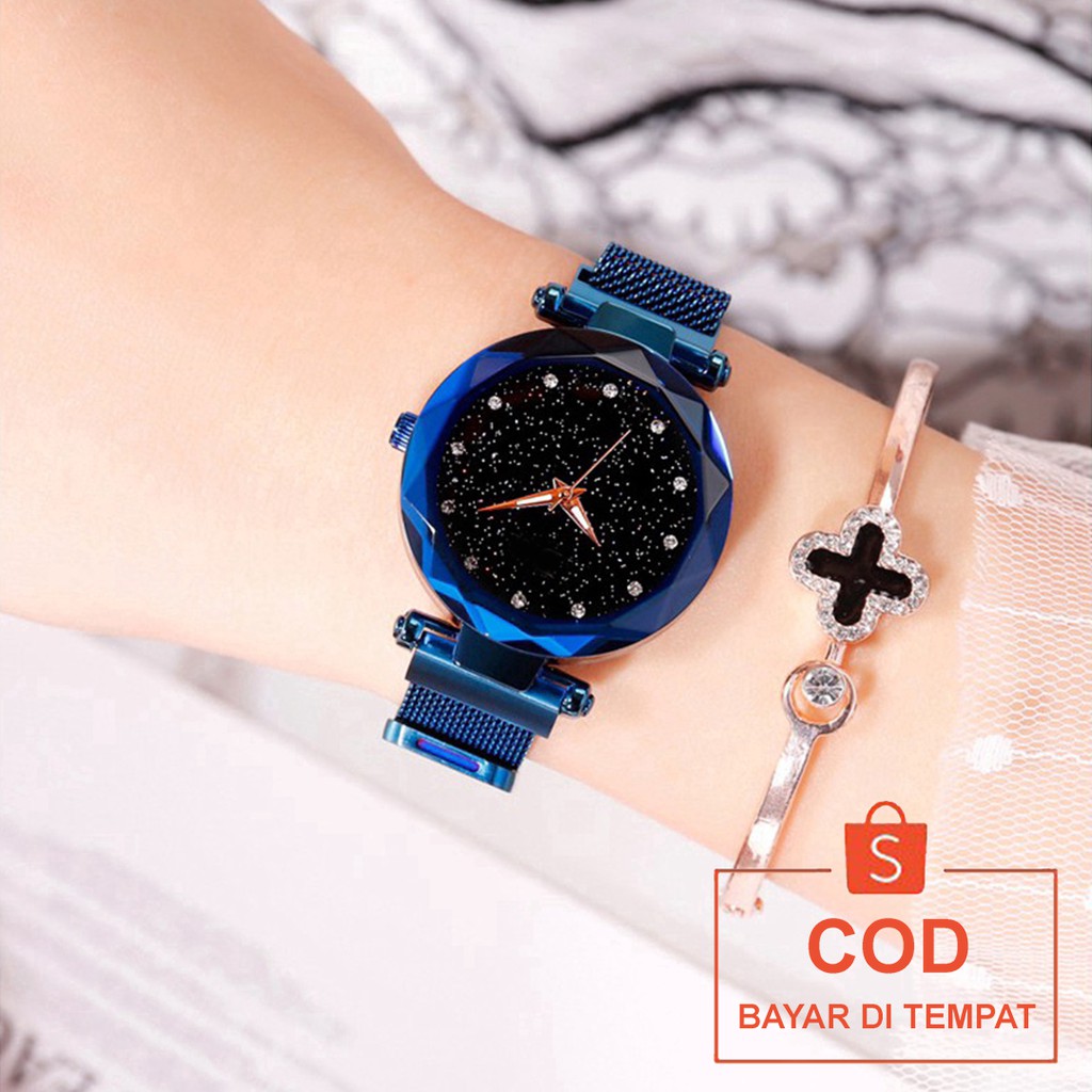 ✅COD Jam Tangan Rantai Magnet Analog Watch Aksesoris Fashion Wanita Cewek Anti Air Murah Couple Original