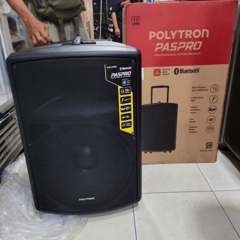 Speaker aktif portabel Polytron paspro 15f2