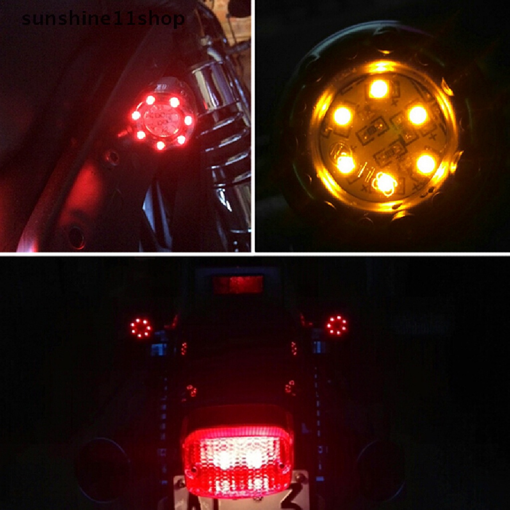 (SHO) Lampu Sein LED Warna Amber + Merah Untuk Motor