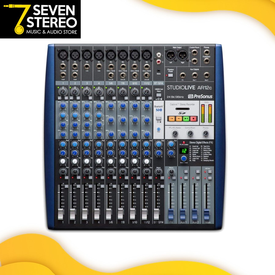 PreSonus StudioLive AR12c Hybrid Digital/Analog Performance Mixer