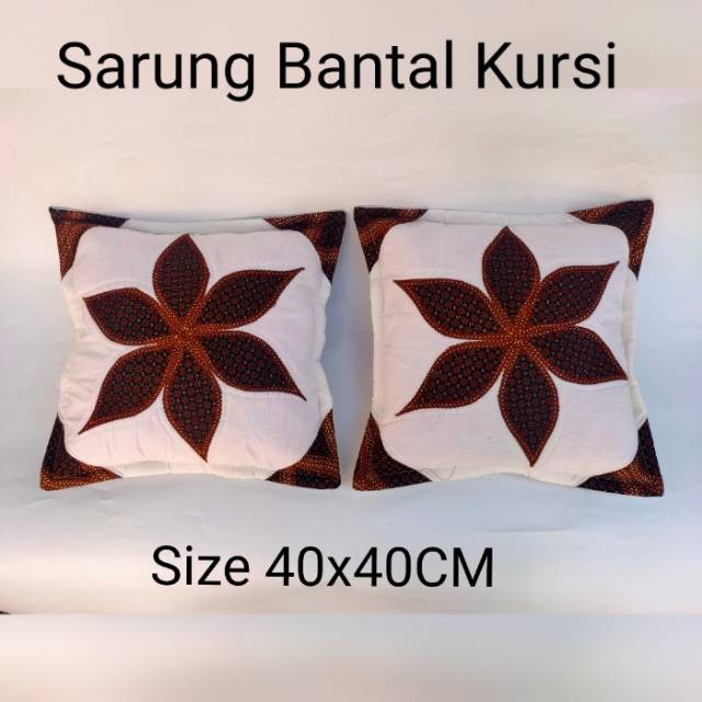 Sarung Bantal Kursi Sofa Batik Murah Set Taplak Meja