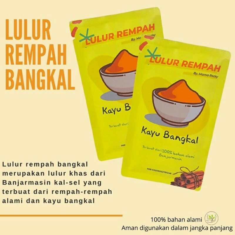 lulur rempah kayu bangkal 10gr