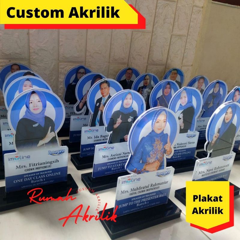 Plakat Akrilik/ Plakat Akrilik Custom /Plakat Non LED
