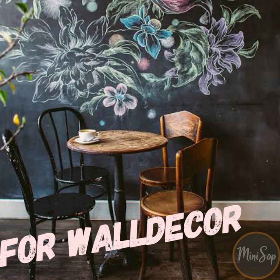 

국 Stiker Papan tulis Whiteboard Blackboard Spidol Kapur tempel hitam putih hijau 60 x 200 Trendy
