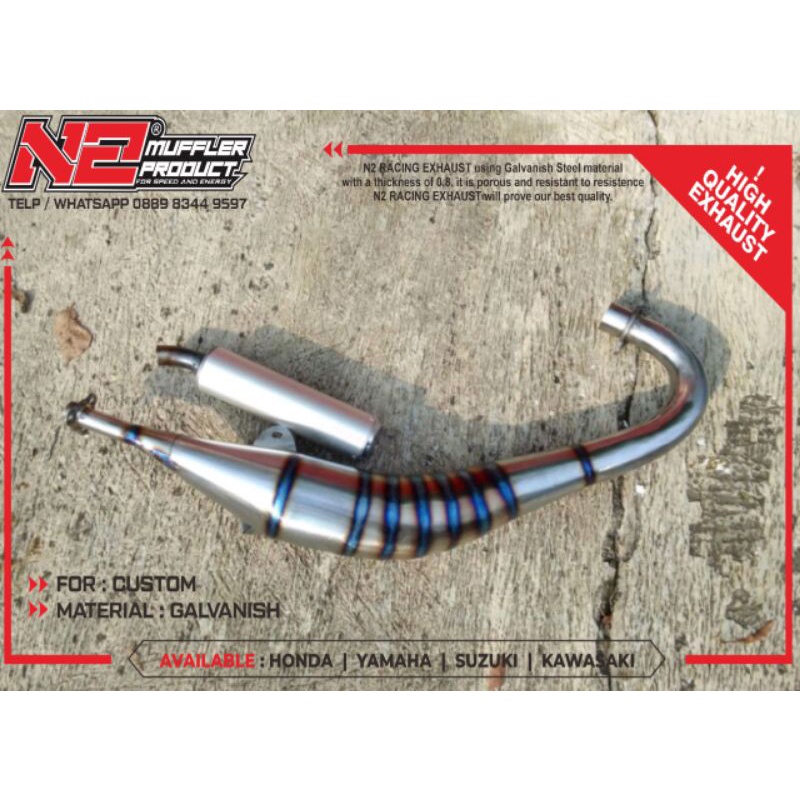 KNALPOT RACING SUZUKI RGR 150 KNALPOT RGR KNALPOT RACING KNALPOT RGR 150 KNALPOT PLAT KARAT RGR 150 