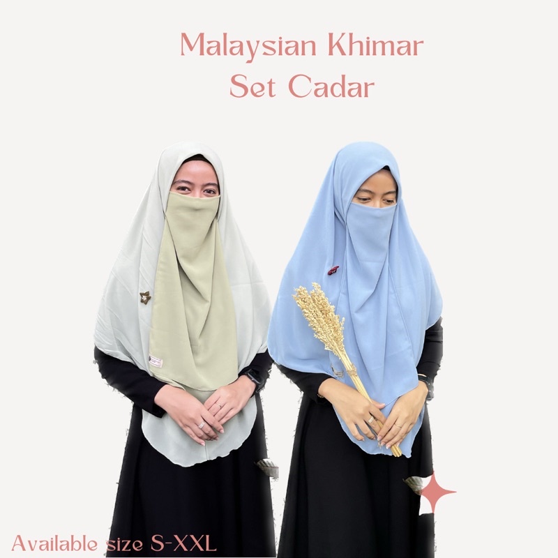 [COD] MALAYSIAN KHIMAR SATU SET CADAR BY RURIHIJABSYARI
