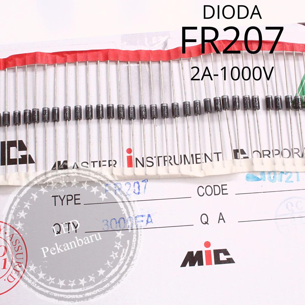 DIODA FR207 FR 207 MIC 2A 1000V RENTENG FAST RECOVERY DIODE