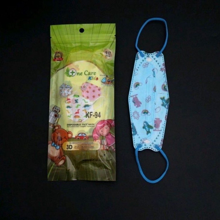 Masker Anak KF94 One Care 3D Stereoscopic Fish