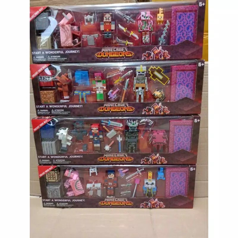 MOMBABY1 Kado mainan Anak cowok Minecraft dungeons / Figure Minecraft dungeons