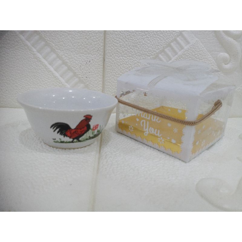 Souvenir Mangkok Ayam Jago/Mangkok Ayam jago Mini/Mangkok Ayam Jago Sambal