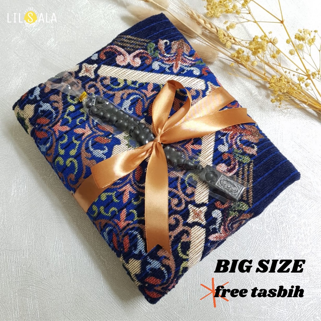 [LTZ4] SAJADAH TURKEY PREMIUM FREE TASBIH MEWAH ELEGANT AQIQAH SOUVENIR KADO GURU TAHLILAN HAUL