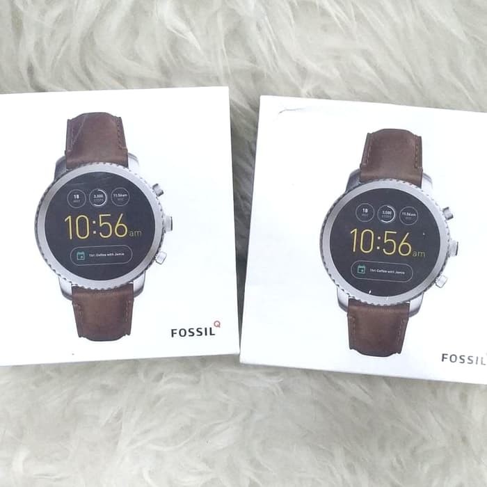 Jam fossil Smartwatch Gen 3 q Venture FTW4003 Brown Leather Strap Ori