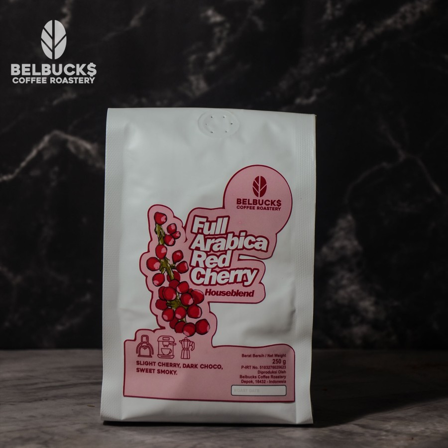 

BELBUCKS COFFE - Red Cherry Full Arabica Houseblend 250 g