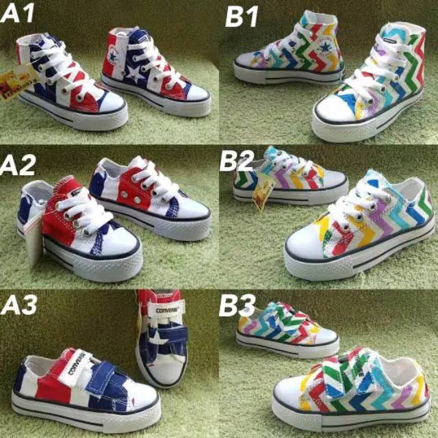 SEPATU CONVERSE ALL STAR MOTIF ANAK 20-35