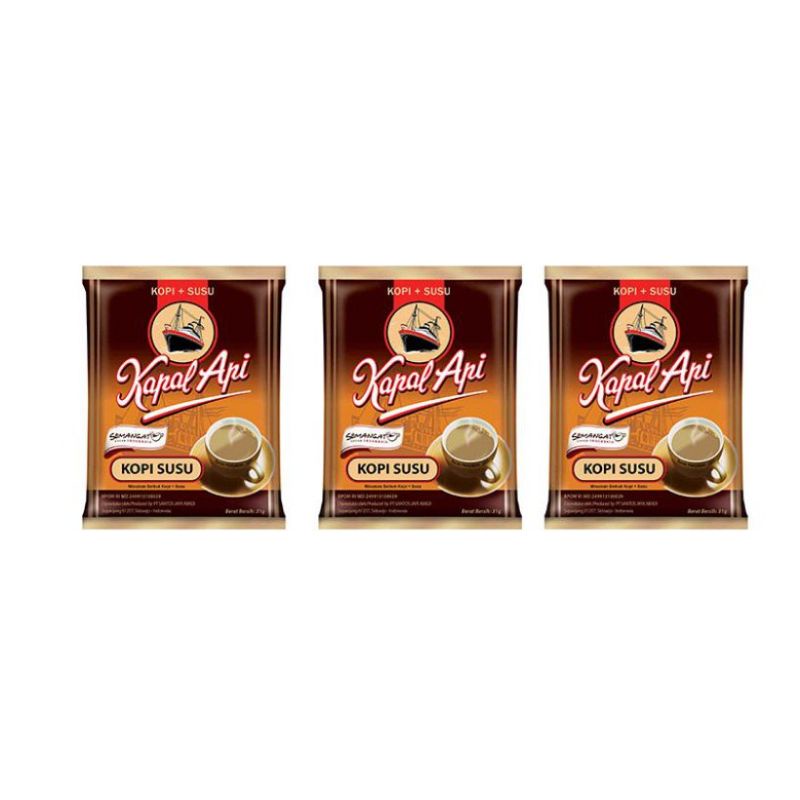 

Kapal Api KOPI SUSU sachet 31 gram