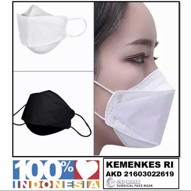 Masker KF94 JSP Dewasa Isi 25 Pcs / Box free Konektor