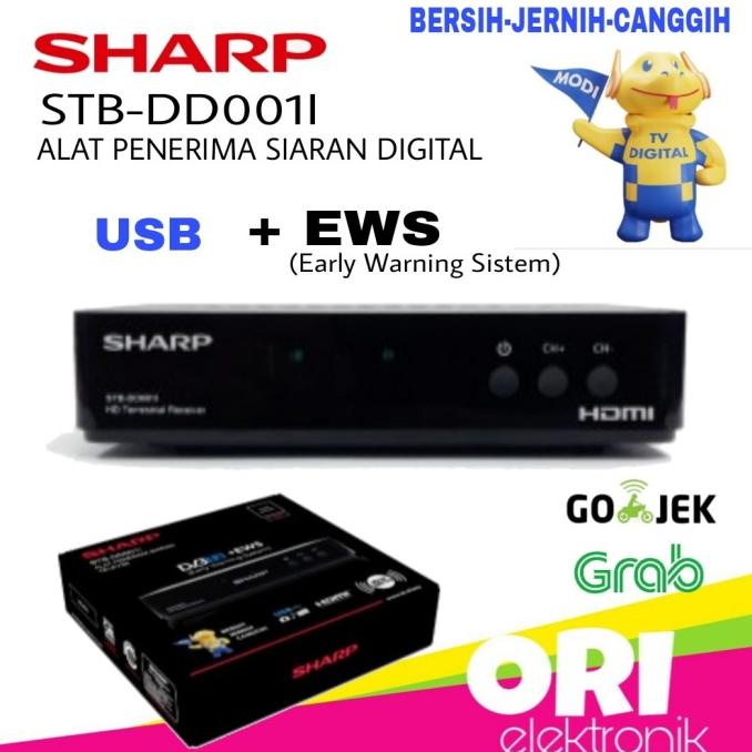 SHARP SET TOP BOX / ALAT PENERIMA SIARAN TV DIGITAL STB-DD001I MURAH