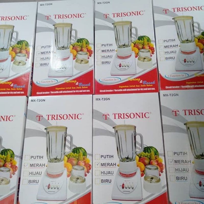 TRISONIC - Blender Kaca 2in1 6 Mata Pisau