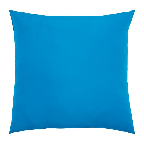 TREVNAD Bantal kursi 50x50 cm, biru muda / biru / oranye / kuning / hijau