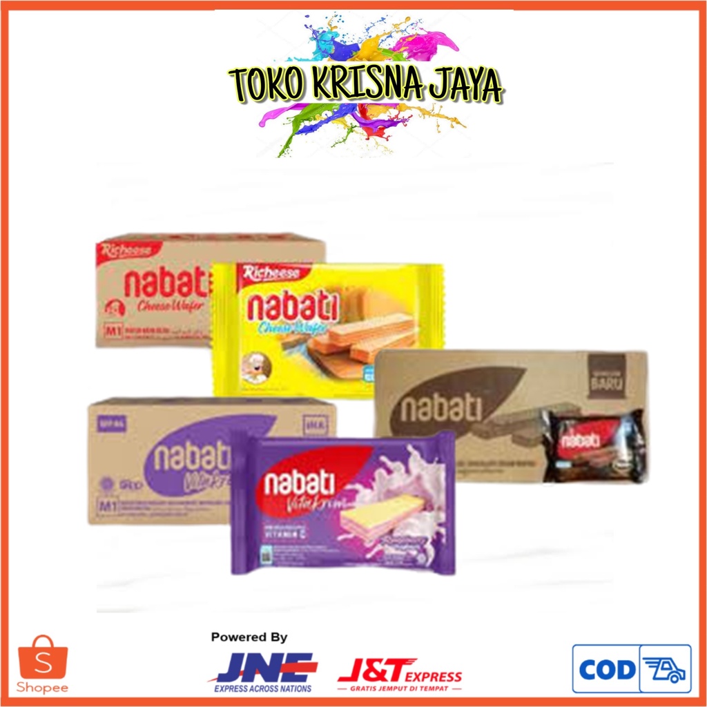 

1 DUS RICHEESE NABATI WAFER RASA RICHOCO COKELAT| WHITE | BLACK| KEJU | PINK LAVA | RASPBERRY ISI 60 PCS X 50GR