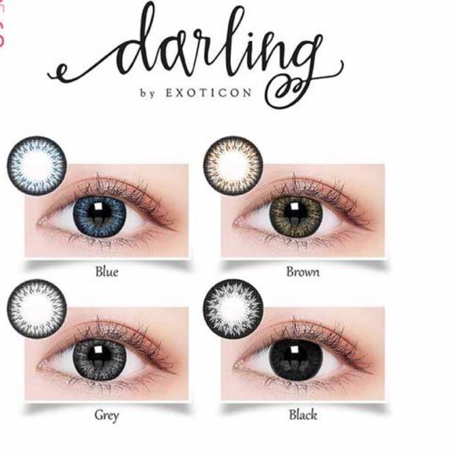 ❤ RATU ❤ Softlens X2 Darling Normal | Soflens Darling By Exoticon Big Eyes Dia 16mm