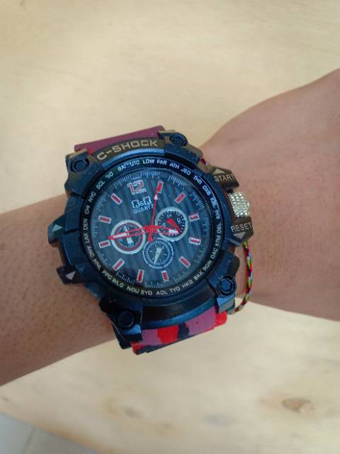 Jam Tangan Pria Analog Sporty C-Shock Crono Off Bisa COD